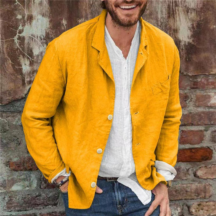 Herren Leichte und bequeme Sommerjacke aus Leinen Echoarchiv