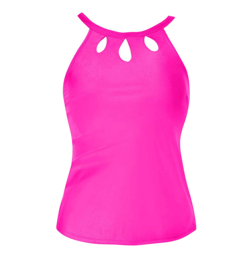 Damen Sportliches Tankini-Oberteil mit modischem Rundhalsausschnitt und Cut-Outs Echo Archiv
