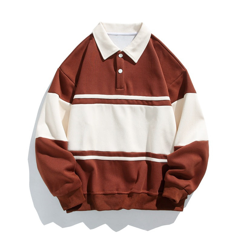Herren lässiger Poloshirt-Pullover Echoarchiv