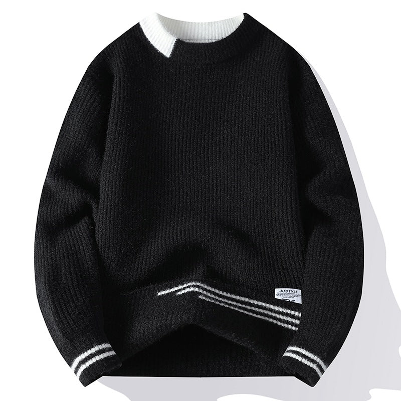 Damen Gemütlicher Strickpullover mit strukturiertem Muster Echoarchiv