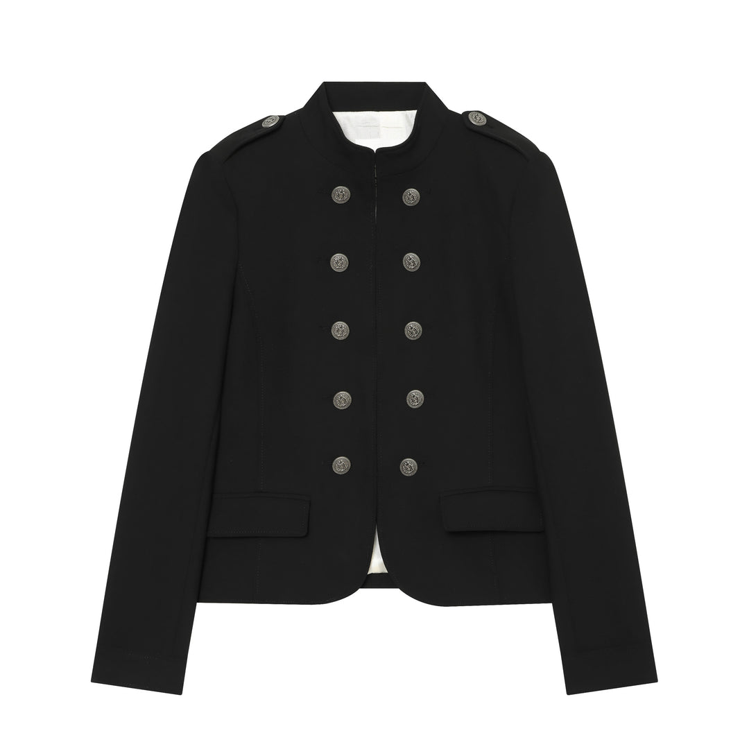 Damen nan taillierter Militärblazer mit Stehkragen und doppelreihiger Zierknopfleiste Echo Archiv