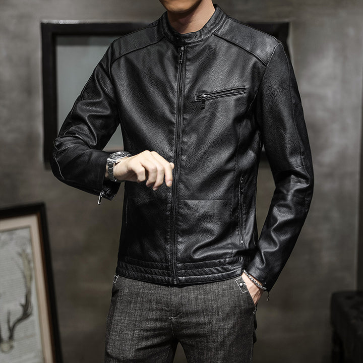 Herren Modische Kunstlederjacke Echo Archiv 1788321727