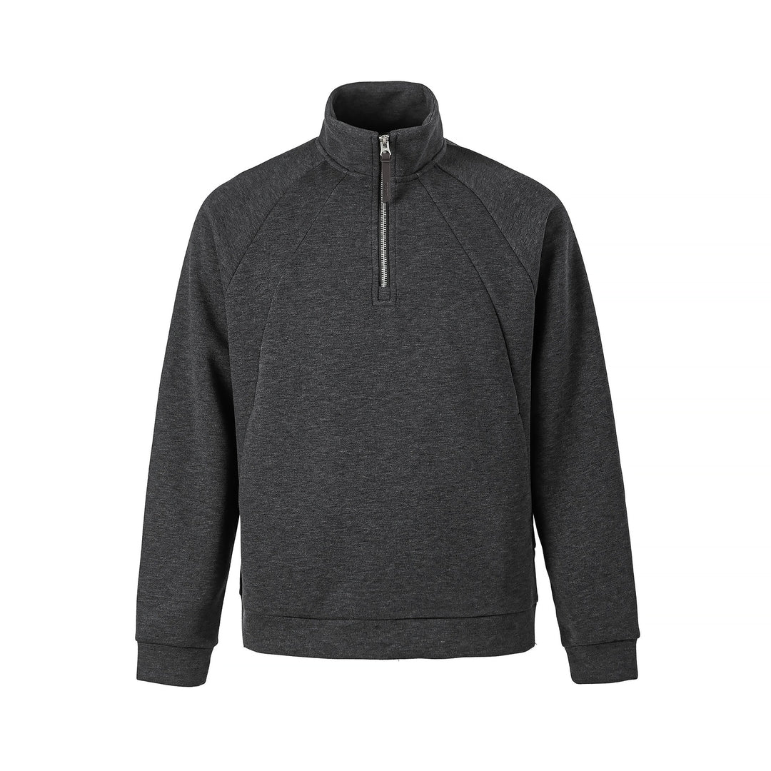 Unisex Halb‑Zip Oversize Sweatshirt mit Stehkragen und Raglanärmeln Echoarchiv