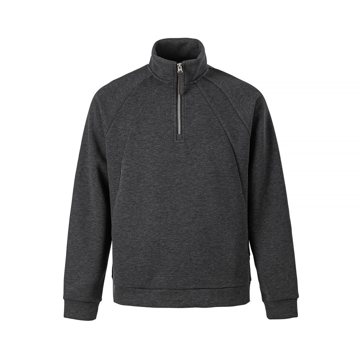 Unisex Halb‑Zip Oversize Sweatshirt mit Stehkragen und Raglanärmeln Echoarchiv