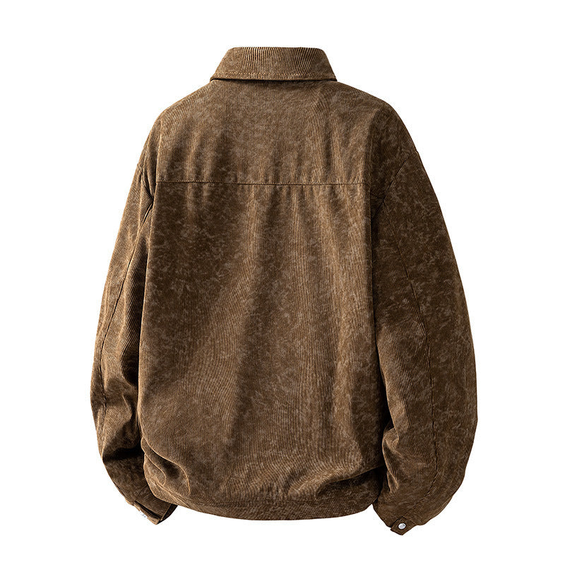 Herren Gemusterte Cordjacke mit praktischen Taschen Echo Archiv