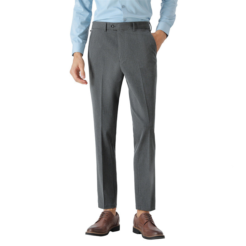 Herren elegante Anzughose mit schmalem Schnitt und feinem Muster Echoarchiv