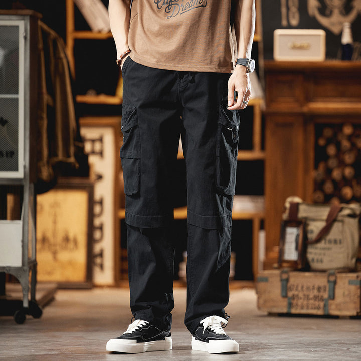 Herren Cargo-Hose mit zahlreichen Funktionstaschen und elastischem Bund Echoarchiv