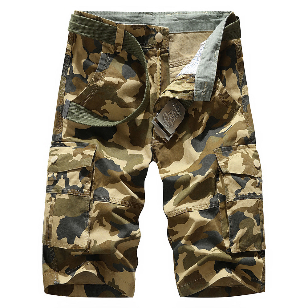 Herren Cargoshorts mit praktischen Taschen und elastischem Bund Echoarchiv