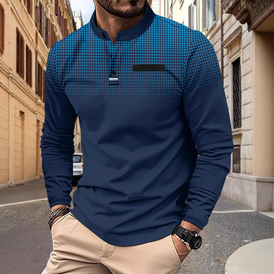 Herren elegantes Poloshirt mit modischem Design Echoarchiv