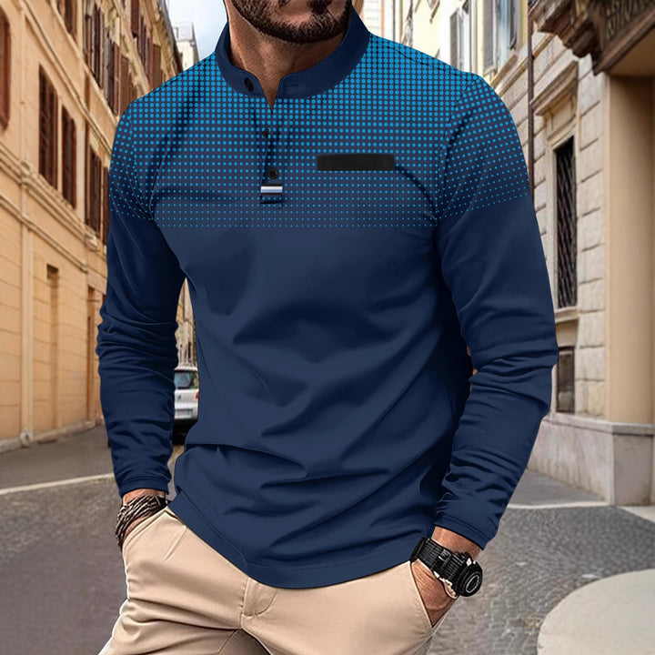 Herren elegantes Poloshirt mit modischem Design Echoarchiv