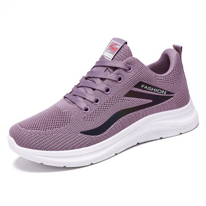Damen nan ultraleichter Strick-Fitness-Sneaker mit nahtlosem Atmungsnetz, stoßdämpfender EVA-Wabenlaufsohle und verstärkter Zehenkappe Echo Archiv