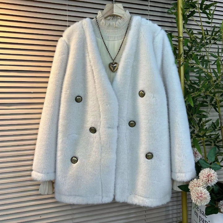 Damen Elegante Felljacke Echo Archiv