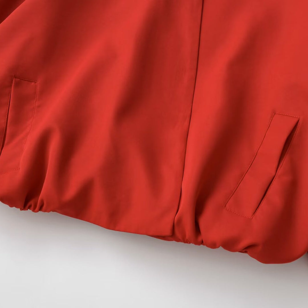 Damen Oversize Bomberjacke mit Raglanärmeln und elastischem Saum Echo Archiv