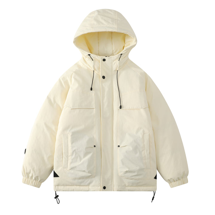 Damen Gepolsterter Parka mit Kapuze und Utility-Taschen Echo Archiv