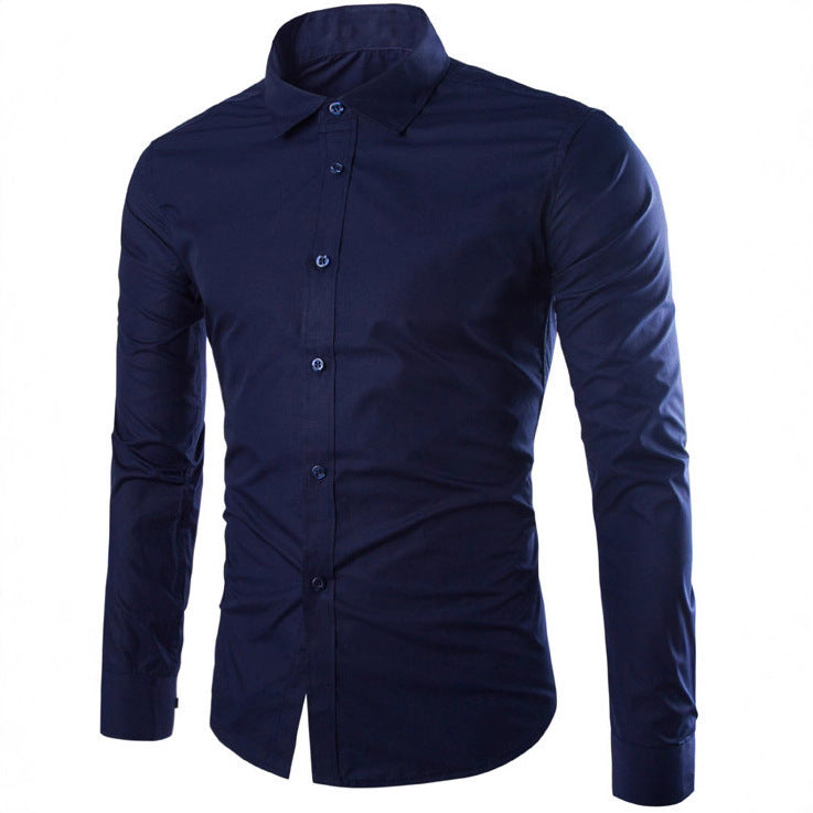Herren nan tailliertes Business-Hemd mit Kentkragen, leichtem Stretch und schmaler Silhouette Echo Archiv