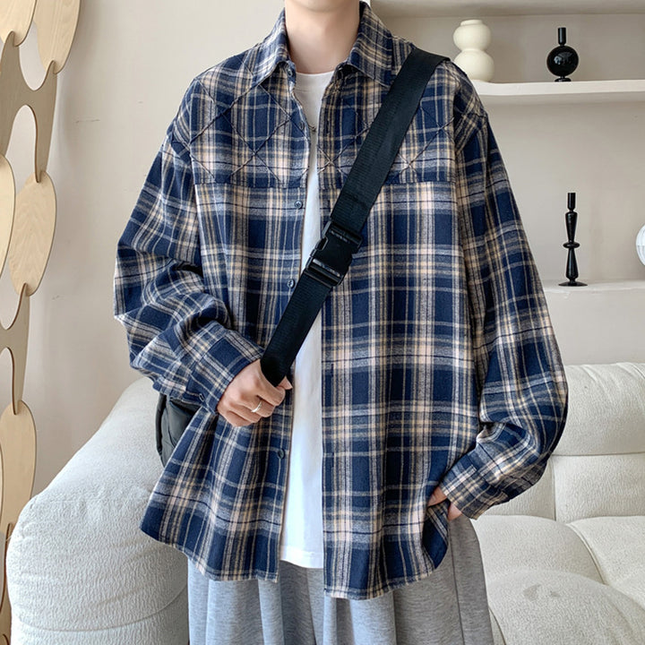 Damen Lässige Karomuster Overshirt Echo Archiv