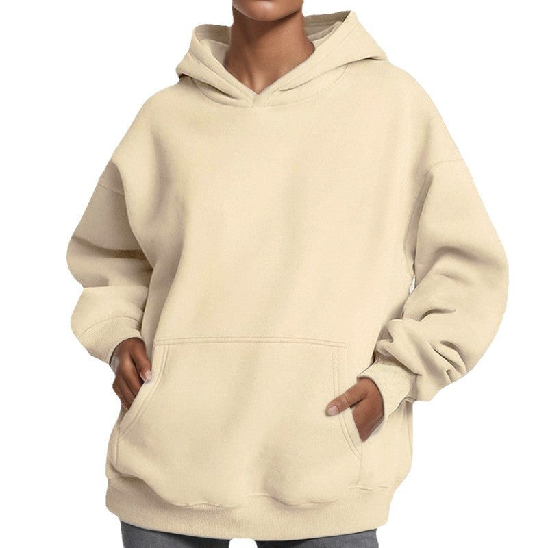 Damen nan Oversize-Kapuzenpullover mit ballonärmeln, herausgehobener Kängurutasche und weich angerauter Innenseite Echo Archiv