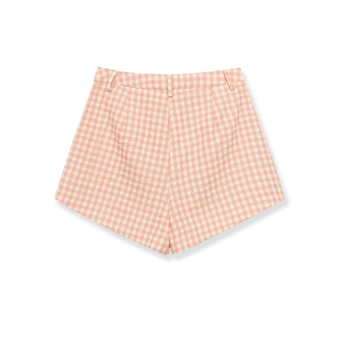 Damen Karierte Shorts mit hohem Bund und schickem Schnitt Echo Archiv