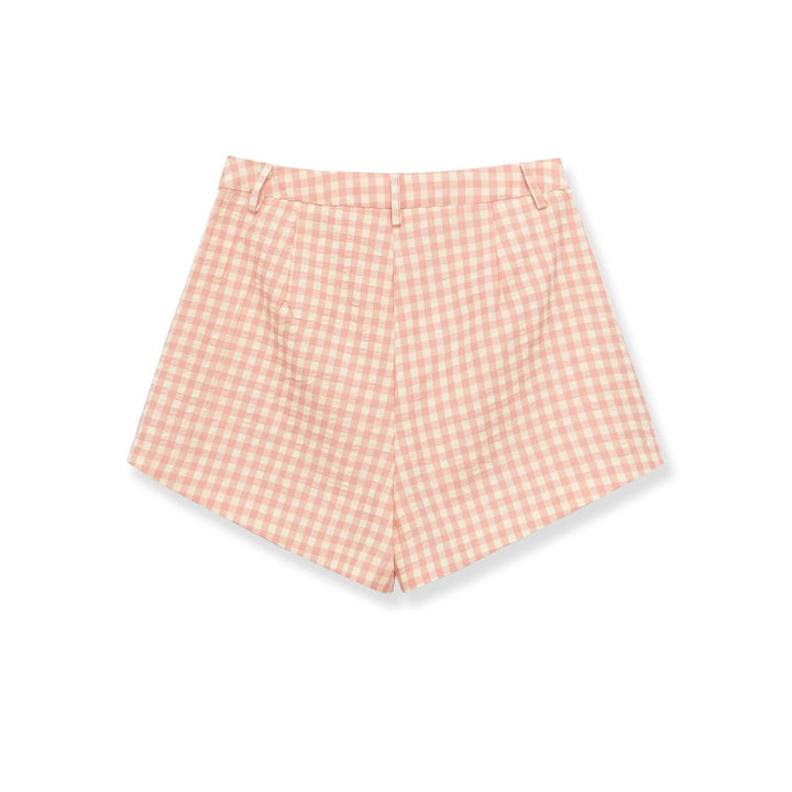 Damen Karierte Shorts mit hohem Bund und schickem Schnitt Echo Archiv