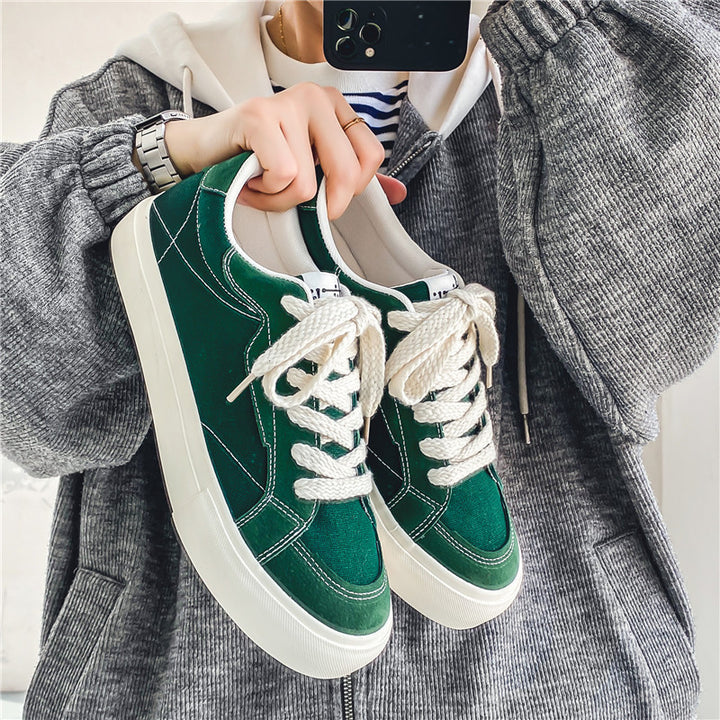 Unisex Low-Top Canvas-Sneaker mit verstärkten Nähten, gepolstertem Komfortkragen und vulkanisierter Gummisohle – Norré