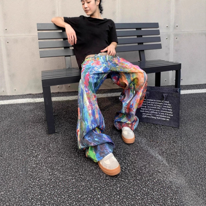 Damen Artistic Baggy-Jeans Echoarchiv
