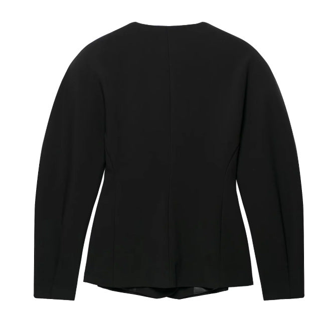 Damen Taillierte Blazerjacke mit asymmetrischer Knopfleiste und Rundhalsausschnitt Echo Archiv