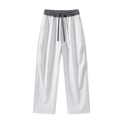 Herren Gerade geschnittene Lounge-Jogginghose mit elastischem Kordelbund & Seitentaschen Echoarchiv