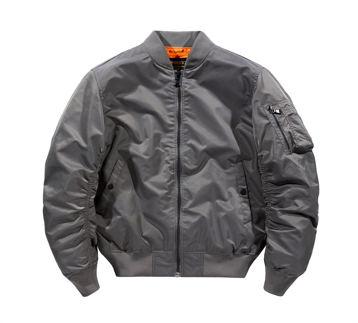 Herren  leichte isolierte Flug-Bomberjacke mit Utility-Tasche am Arm und Druckknopf-Eingangshandtaschen Echo Archiv