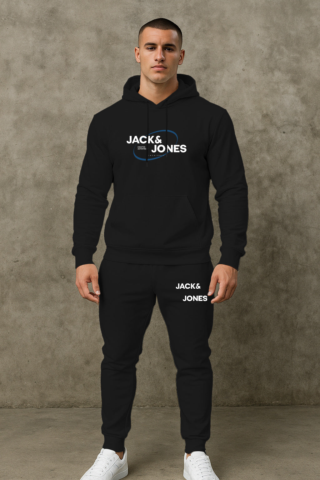 Herren Freizeit Hoodie und Jogginghose Set Echoarchiv