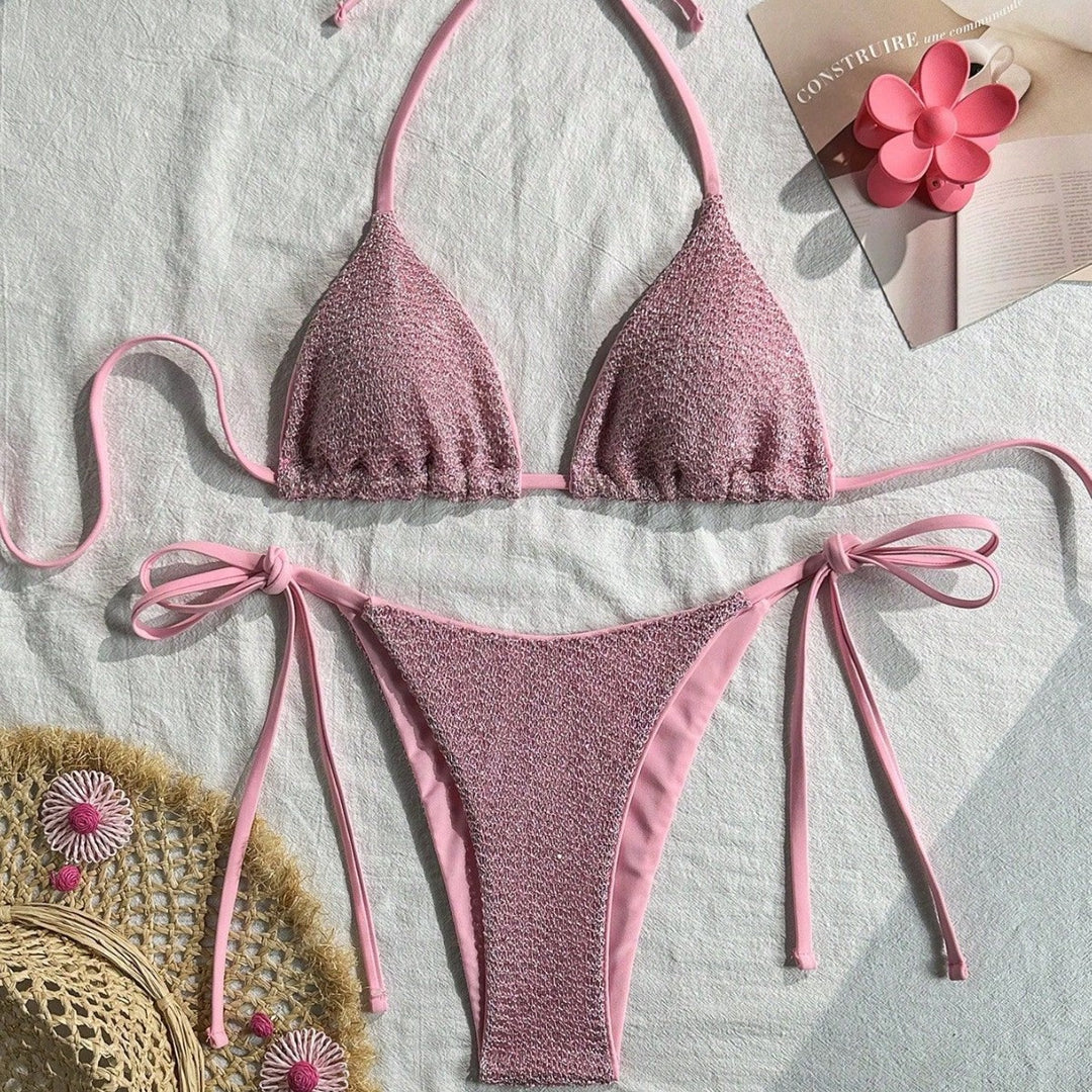 Damen Triangel-Bikini mit funkelnden Akzenten Echo Archiv