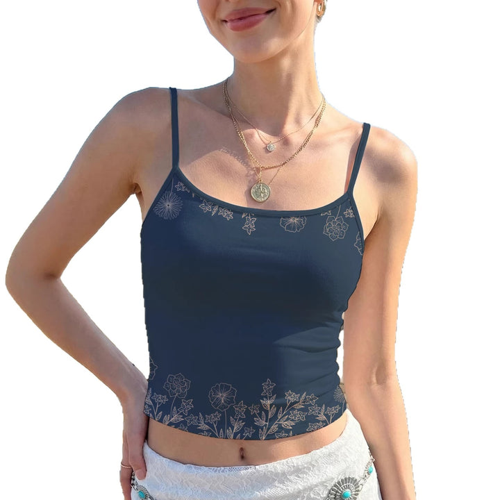 Damen Crop Top mit floralem Druck Echo Archiv