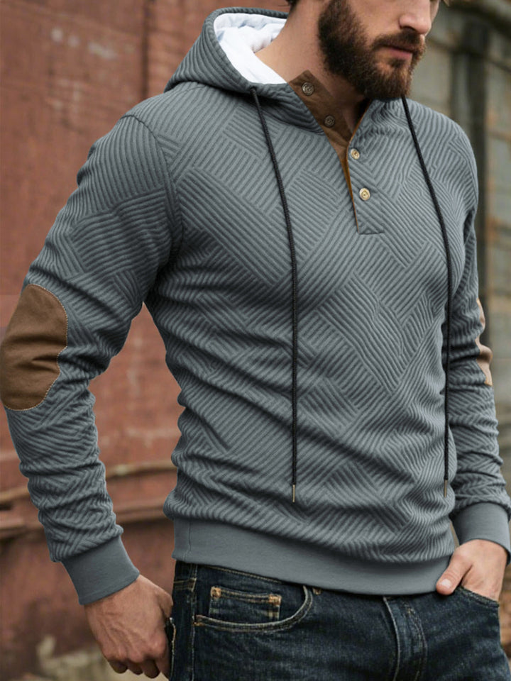 Herren Sportliches Hoodie mit strukturiertem Design Echoarchiv