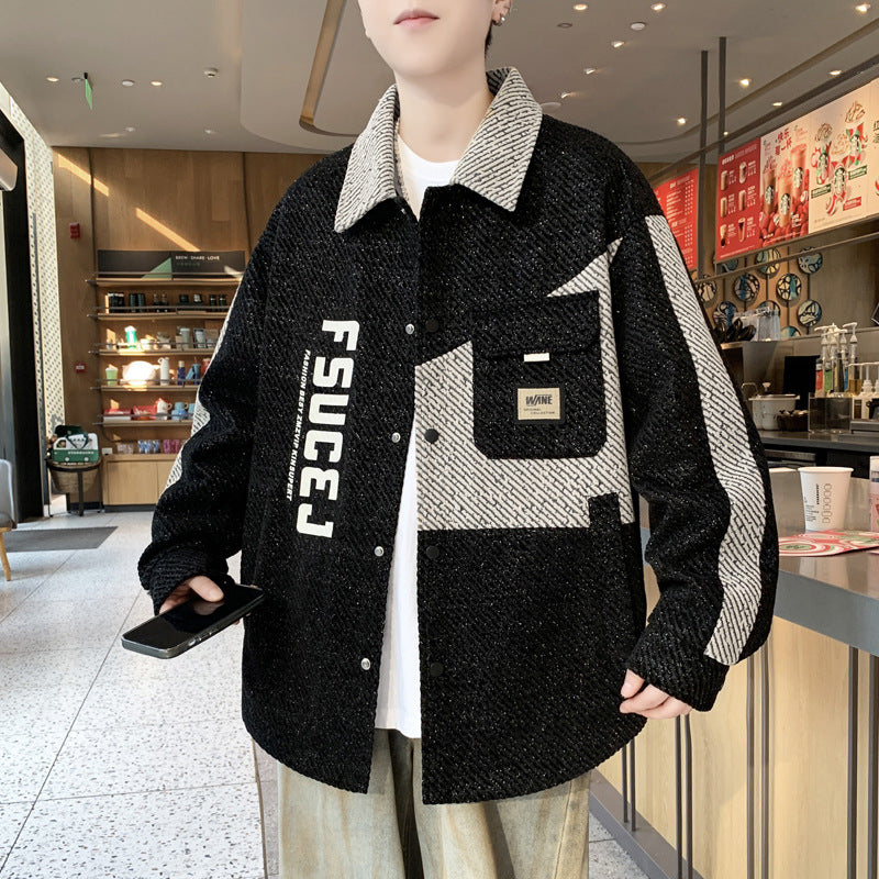 Herren lässige Overshirt-Jacke Echoarchiv