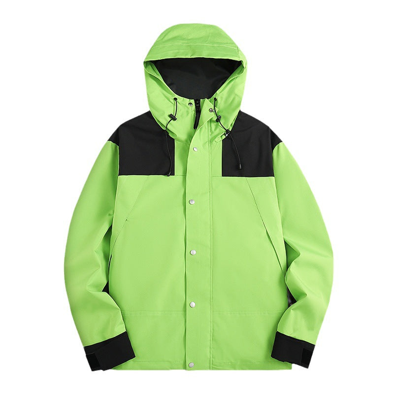Herren Wasserfeste Softshelljacke mit Kapuze, verstellbaren Bündchen und verdeckter Druckknopfleiste Echo Archiv