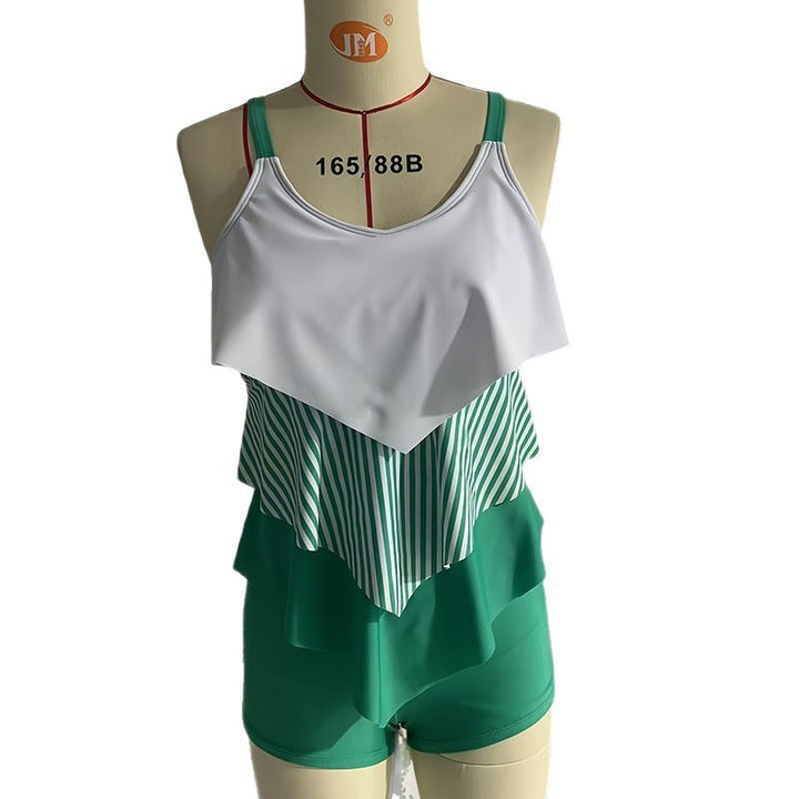 Damen Tankini-Set mit voluminösem Rüschendesign und figurbetontem Schnitt Echo Archiv