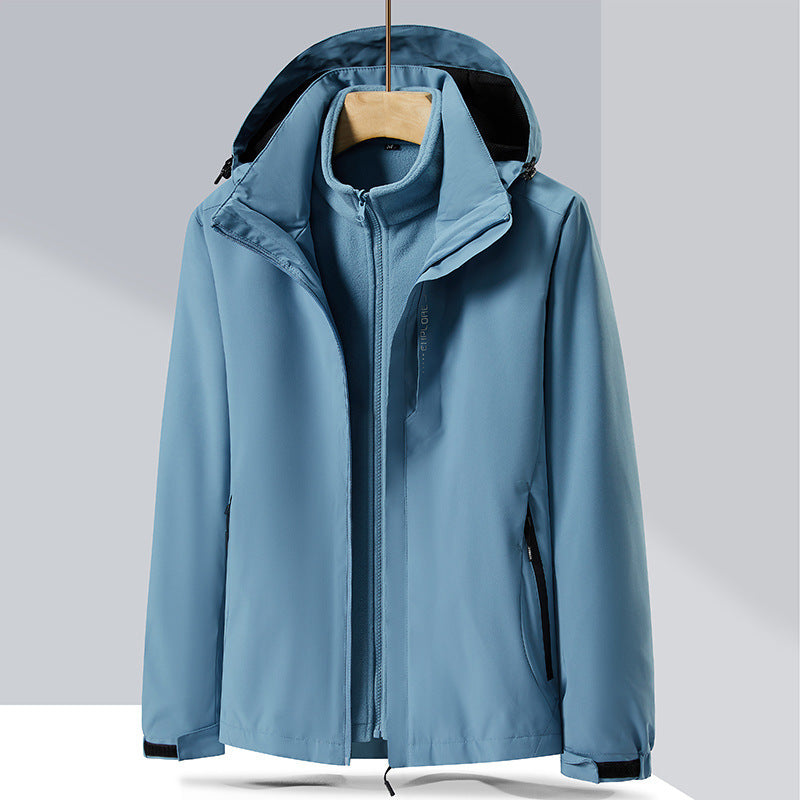 Damen dreilagige Softshelljacke mit herausnehmbarer Fleece‑Innenjacke – Célinea