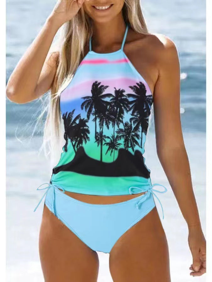Damen Tankini mit floralem Muster und verstellbaren Trägern Echo Archiv