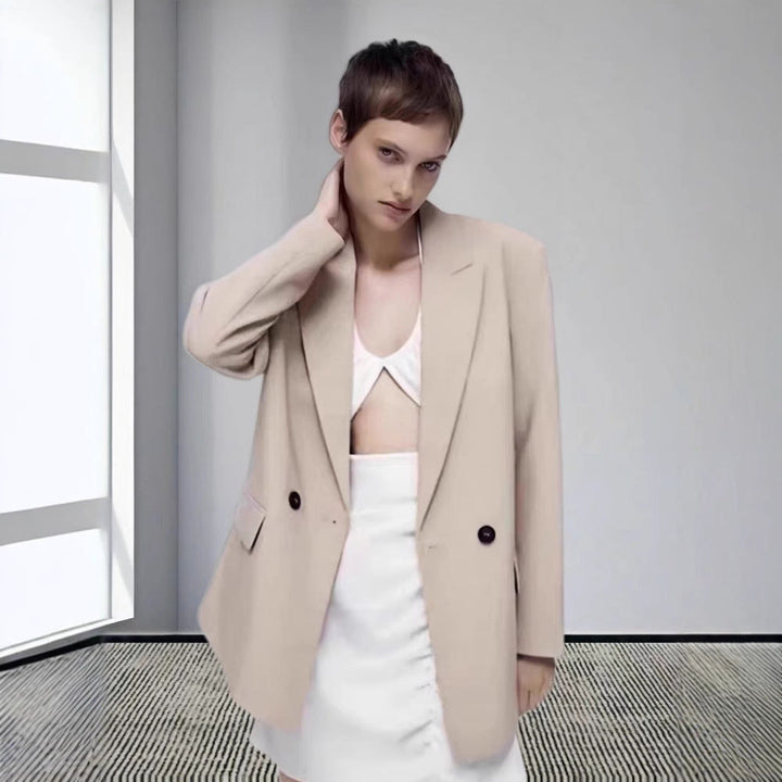 Damen Modischer und eleganter Oversized Blazer Echoarchiv