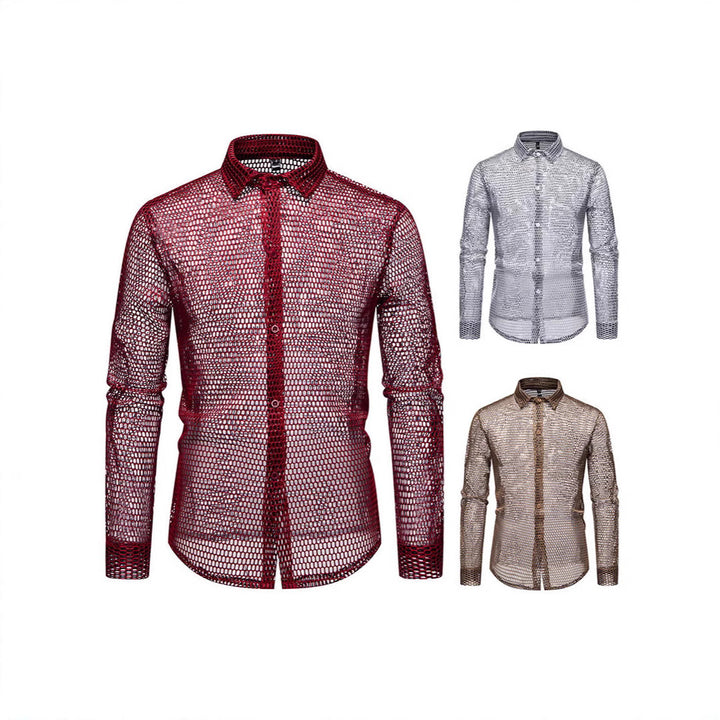 Herren elegante Netzhemd mit exklusivem Design und atmungsaktiven Eigenschaften Echoarchiv
