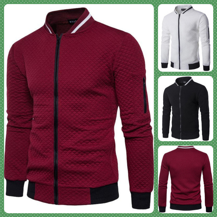Herren Steppjacke mit hohem Kragen und praktischen Taschen Echoarchiv