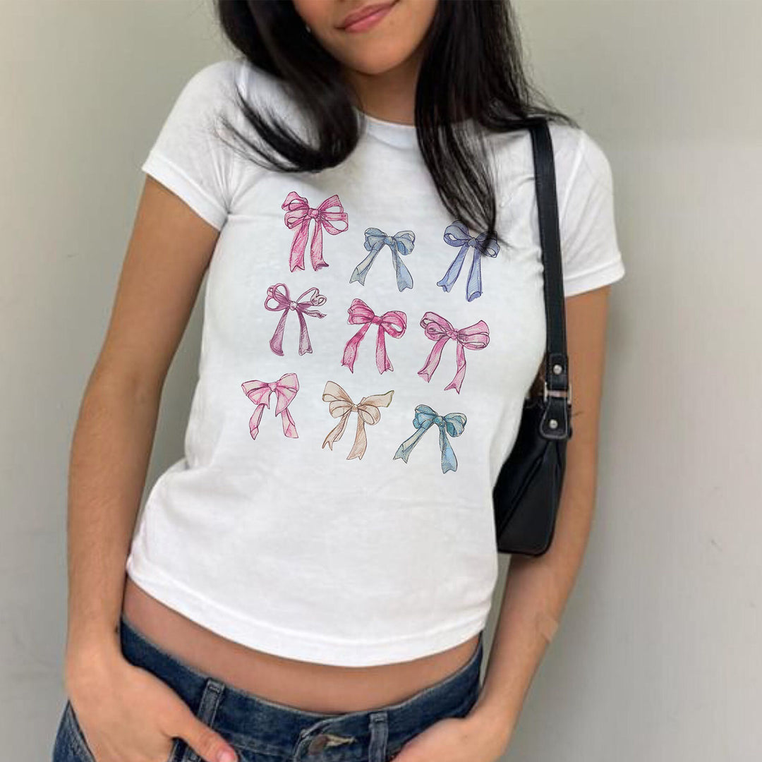 Damen T-Shirt mit verziertem Herz-Motiv Echo Archiv