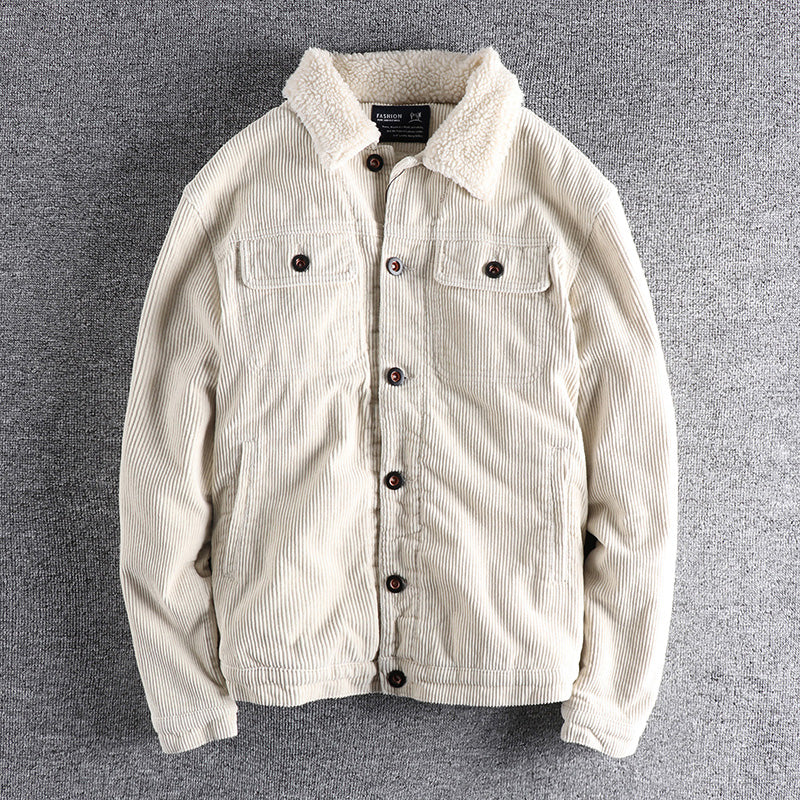 Herren Cordjacke mit kuscheligem Futter und praktischen Taschen Echoarchiv