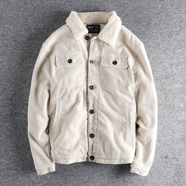 Herren Cordjacke mit kuscheligem Futter und praktischen Taschen Echoarchiv