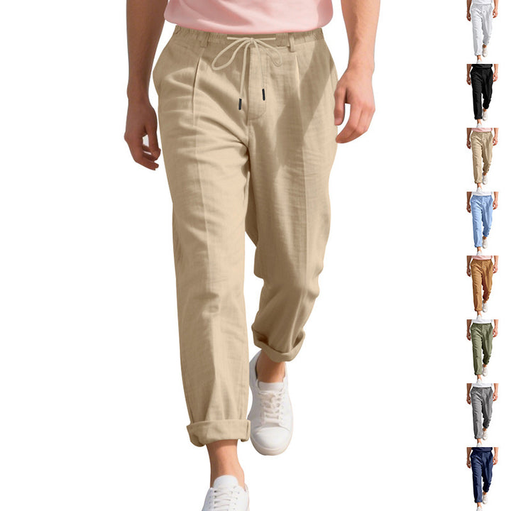 Herren Freizeithose mit atmungsaktiver Baumwoll- und Leinenmischung Echoarchiv