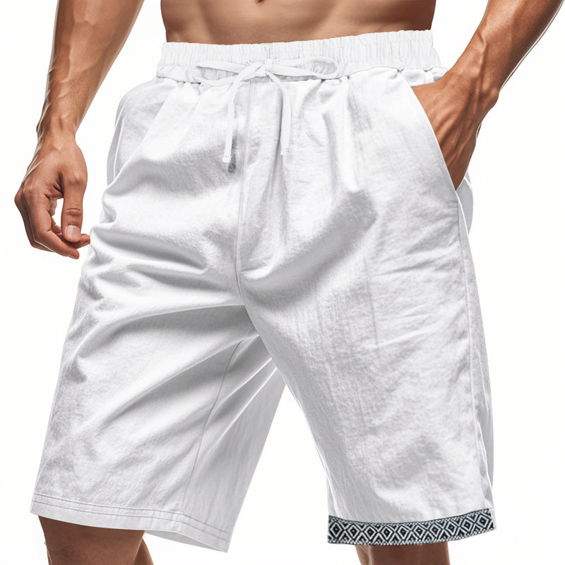 Herren lässige Bermudashorts mit elastischem Bund und Kordelzug Echoarchiv