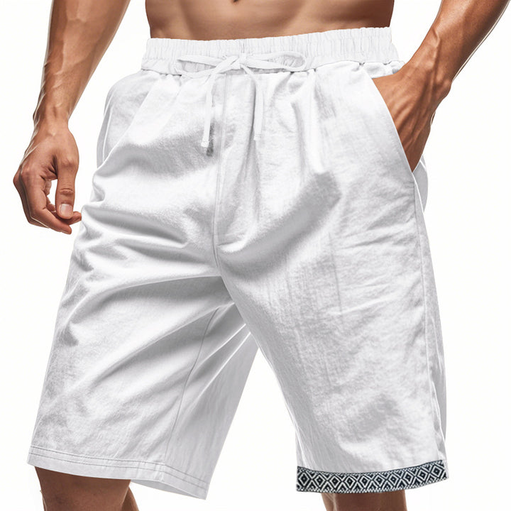 Herren lässige Bermudashorts mit elastischem Bund und Kordelzug Echoarchiv