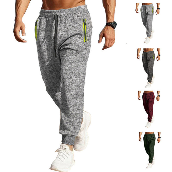 Herren sportliche Jogginghose mit praktischem Reißverschluss und elastischem Bund Echoarchiv