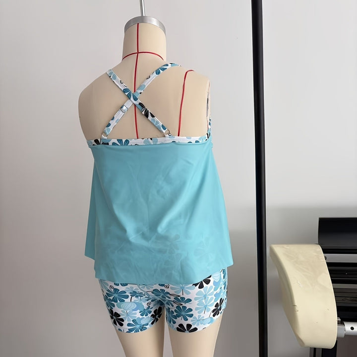 Damen lockeres Strandtop und Shorts Echo Archiv