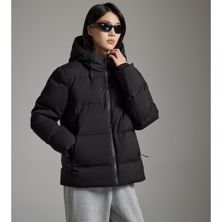 Damen Wattierte Winterjacke mit Kapuze, Thermo-Isolierung und winddichter Außenhülle Echoarchiv