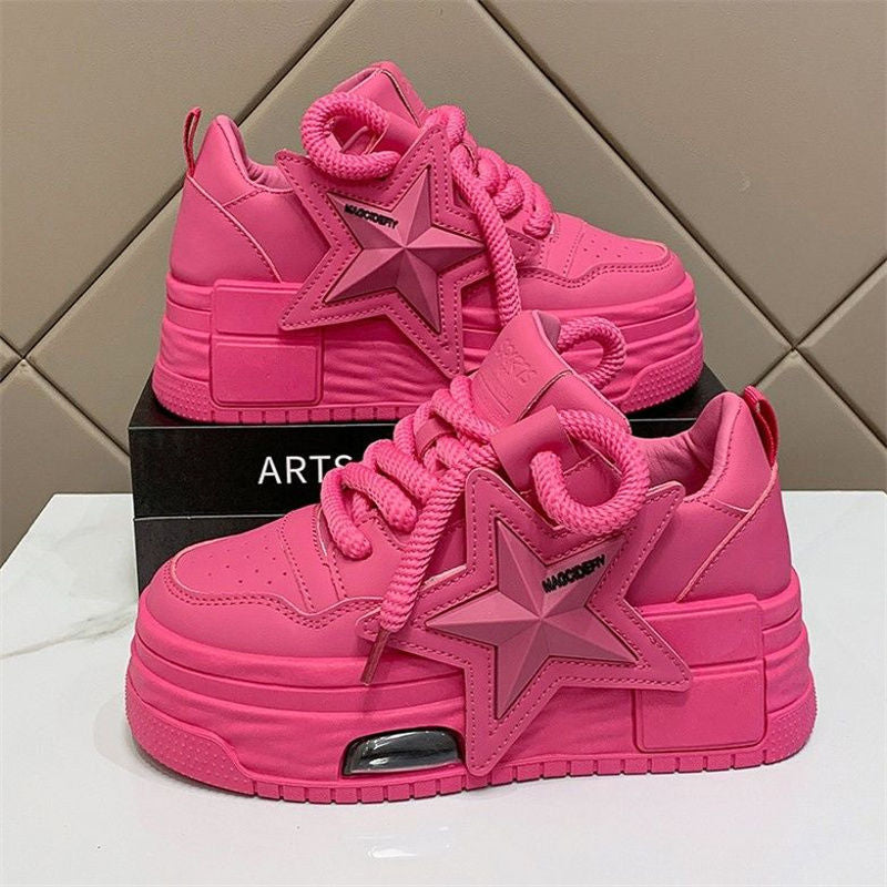 Damen Plattform-Sneaker mit modischem Stern-Design und bequemer Dämpfung Echo Archiv